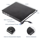 Lector externo grabador de Cd/DVD USB 3.0