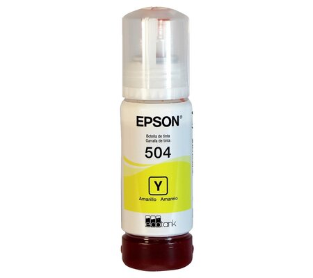 Tanque de Tinta Epson T504 Amarillo, 70ml